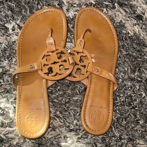 Tory Burch Brown Leather Sandals